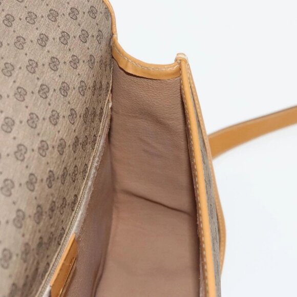 GUCCI Micro GG Supreme Shoulder Bag PVC Beige Gold 001 104 0915 Auth th5490 - Picture 11 of 16